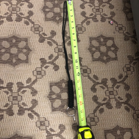 Id Lanyard Black Paracord Key Chain Badge Necklace 18" - Picture 10 of 10